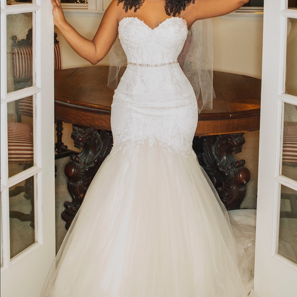 Winnie Couture Mermaid Strapless Wedding Dress
